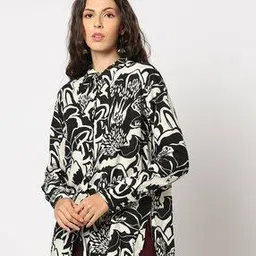 fig Women Floral Print Regula Fit Top-picture-30