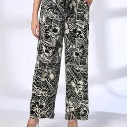 fig Women Floral Print Relaxed Fit Pants-picture-40