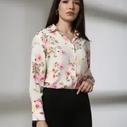 fig Women Floral Print Regular Fit Shirt-picture-34