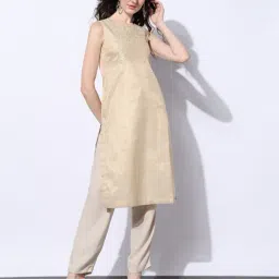 svrnaa by azorte Brocade Straight Kurta image 1