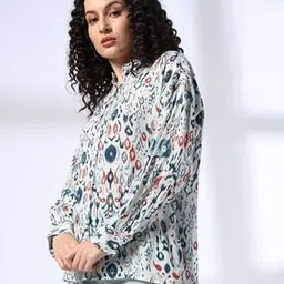 dnmx Women Printed Boxy Fit Shirt-picture-29