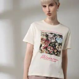 dnmx Women Graphic Print Regular Fit Crew-Neck T-Shirt-picture-11