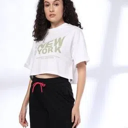 teamspirit Women Printed Boxy Fit Crop T-Shirt-picture-43