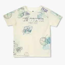 lee cooper Boys Typographic Print Round-Neck T-Shirt-picture-19