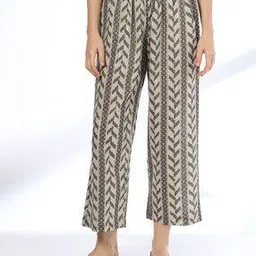 avaasa mix n' match Women Geometric Print Flared Pants-picture-33