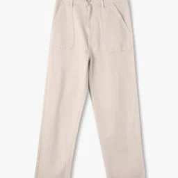 Girls Relaxed Fit Flat-Front Trousers-image-96