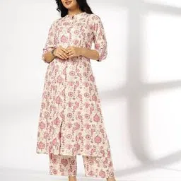 avaasa mix n' match Women Floral Print A-Line Kurta-picture-20