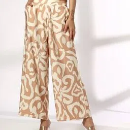 fig Women Printed High-Rise Wide-Leg Trousers-picture-31
