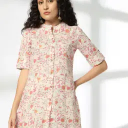 Women Floral Print Tunic-image-4