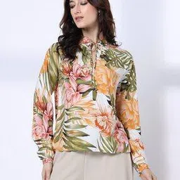 fig Women Floral Print Relaxed Fit Top-picture-17