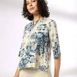 Women Floral Print A-Line Kurti-image-54