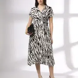 fig Women Animal Print A-Line Dress-picture-29