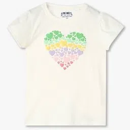 kg frendz Heart cap sleeve tshirt, off white, 2-3y-picture-45