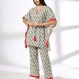 rio Floral Print Tunic & Pyjamas Set-picture-34