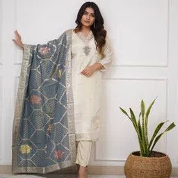 canibani Women Embellished Straight Kurta Set-picture-21