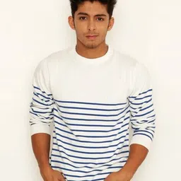 pure knits Men Regular Fit Round-Neck T-Shirt image 1