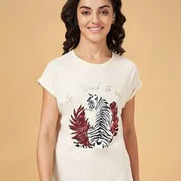 dreamz by pantaloons Women Cotton Printed T-Shirt    -picture-17