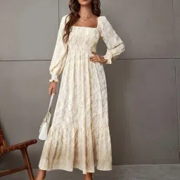 outzidr global Women Floral Pattern Fit & Flare Dress image 1