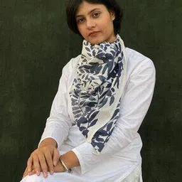 buta buti Women Leaf Print Scarf-picture-35