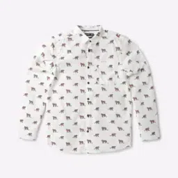 altheory by azorte Printed Slim Fit Shirt with Patch Pocket-picture-47