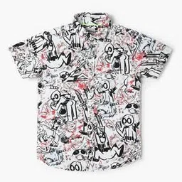 lee cooper Boys Graphic Print Regular Fit Shirt-picture-38