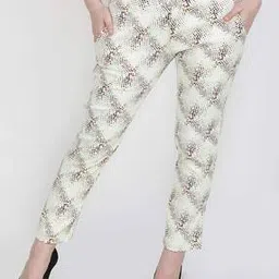 jakanary Star Print Flat-Front Pants-picture-51