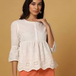 de moza Schiffli Embroidered Top-picture-37