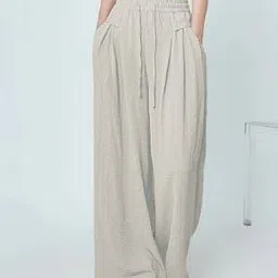 hivora Women Relaxed Fit Flat-Front Trousers-picture-49