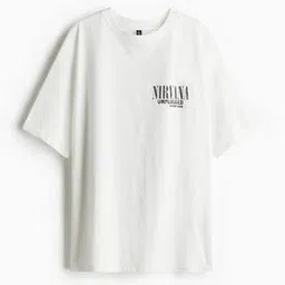 h&m Women Oversized Fit Round Neck T-shirt -picture-15