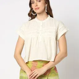 yousta Women Regular Fit Gathered Top-picture-16