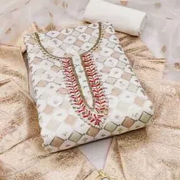 nyrika Embellished 3-Piece Unstitched Dress Material-picture-37