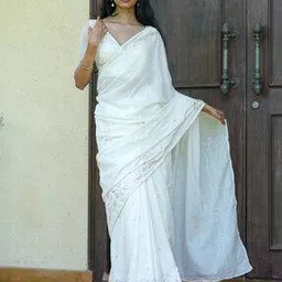 Women Cotton Traditional Saree-image-10