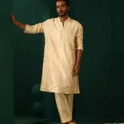 truebrowns Men Regular Fit Embroidery Long Kurta-picture-47