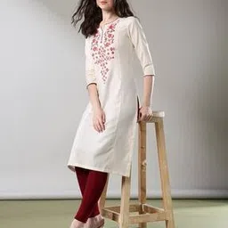 nyrika Women Embroidered Straight Kurta-picture-43