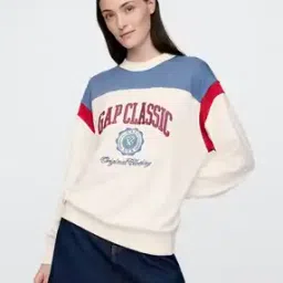 gap Women Logo Print Relaxed Fit Crew-Neck Sweatshirt-picture-24