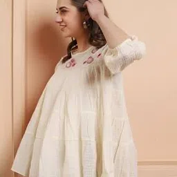 revangi Women Embroidered Loose Fit Tunic-picture-26