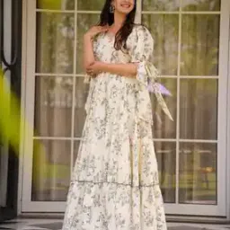 leia Women Floral Print Tiered Dress-picture-23