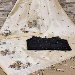 peachmode Women Floral Embroidered Saree-picture-35