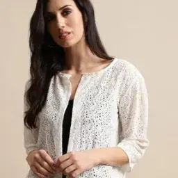 unaone Women Floral Woven Shrug-picture-14