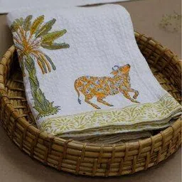 design gaatha home living Block Print Cotton Bath Towel 60" x 30"-picture-28