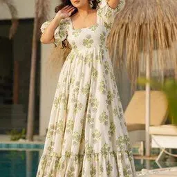 wedani Women Floral Print Gown Dress-picture-51
