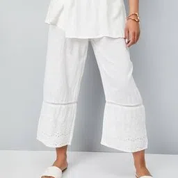 max Women Schiffili Embroidered Hem Palazzos-picture-34