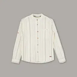 fame forever by lifestyle Boys Striped Regular Fit Shirt with Patch Pocket-picture-10