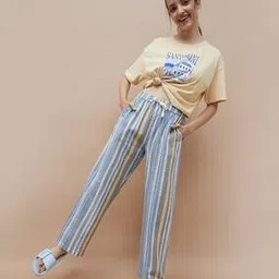 ginger by lifestyle Women Mid Rise Straight Fit Pants-picture-37