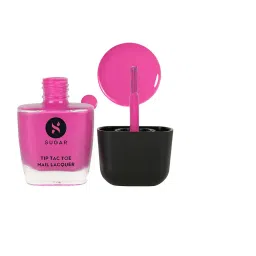 sugar cosmetics Tip Tac Toe Nail Lacquer Classic - 21 Playful Pink image 1