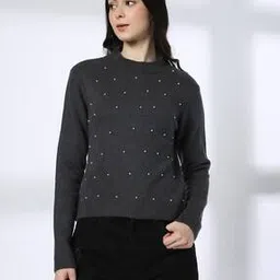 rio Women Embellished Round-Neck Pullover-picture-21