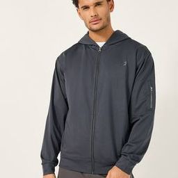 styli Men Hooded Training Jacket with Sleeve Zipper Detail-picture-14
