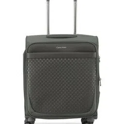 calvin klein Men Checked Trolley Bag with TSA Lock-picture-35