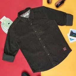 pantaloons junior Boy Regular Fit Spread-Collar Shirt-picture-35