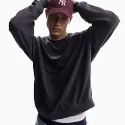 asos design Men Oversized Crew-Neck Sweatshirt-picture-23